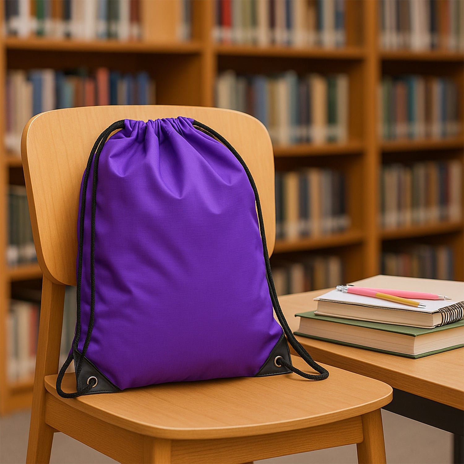 Water-Resistant Nylon Drawstring Backpack Bag (1 Pc / Mix Color & Design) Water-Resistant Nylon Drawstring Backpack Bag (1 Pc / Mix Color & Design)